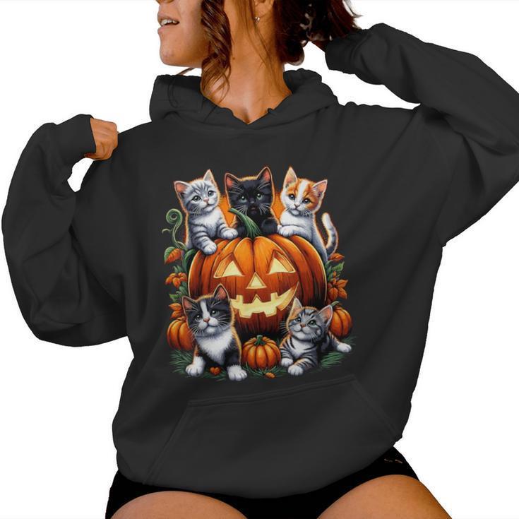 Autumn Winter Halloween Halloween Retro Cute Street Tide Long-sleeved Hooded Sweater Loose Comfortable Casual Daily Creative Sweatshirt