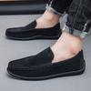 Summer Men Casual Shoes British Leather Loafers Simple Design Male Slip- Soft Bussiness Shoes Comfortable Driving Footwear 44