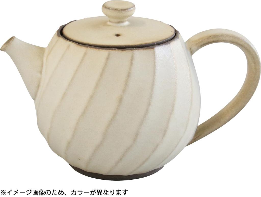 WORLD CREATE Aika Hasami Ware Twisted Pot, Black Glaze, Size: Approx. W11 x D17.5 x H11, 11474