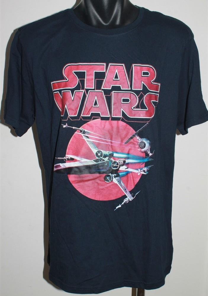 Star Wars X Wing Tie Fighter Chase Blue Men039s TShirt Large BNWT Unisex T-Shirt XXXXL
