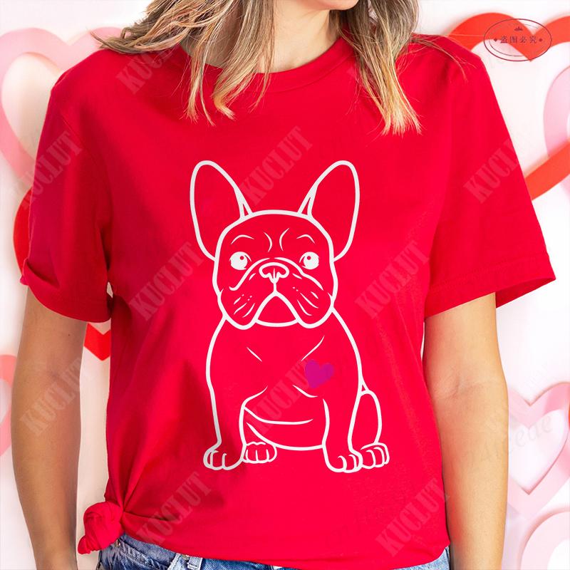 French Bulldog Unisex T Shirt Fashion Dog Graphic Tops Summer Short Sleeve Tees Harajuku Streetwear Aesthetic Female Clothing