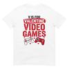V Is For Video Games Funny Valentines Gamer Boy Unisex Kids Tshirt