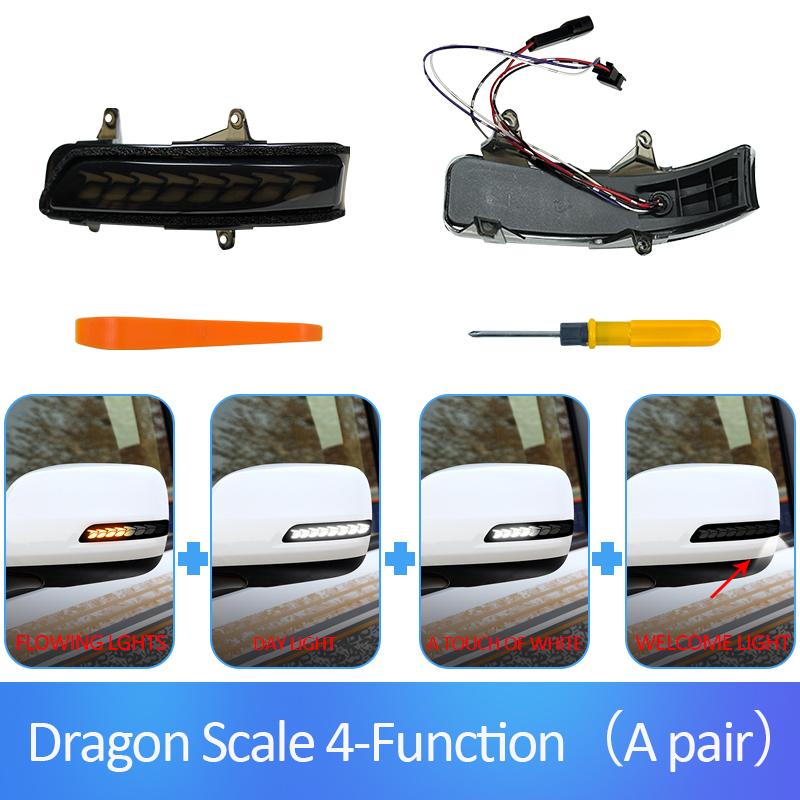 LED Mirror Turn Signal Light for Prado GRJ150 Land Cruiser 2009-2018Sequential Dynamic Blinker Amber Yellow Exterior Upgrade Kit