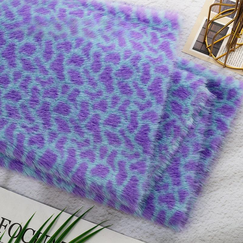 50X160Cm Tkanina Imitacja Futra Norki Nadruk Jelenia Zebry Leoparda Rękodzieło Odzież Torba Lalka DIY Ekologiczna Sztuczna Tkanina Futerkowa