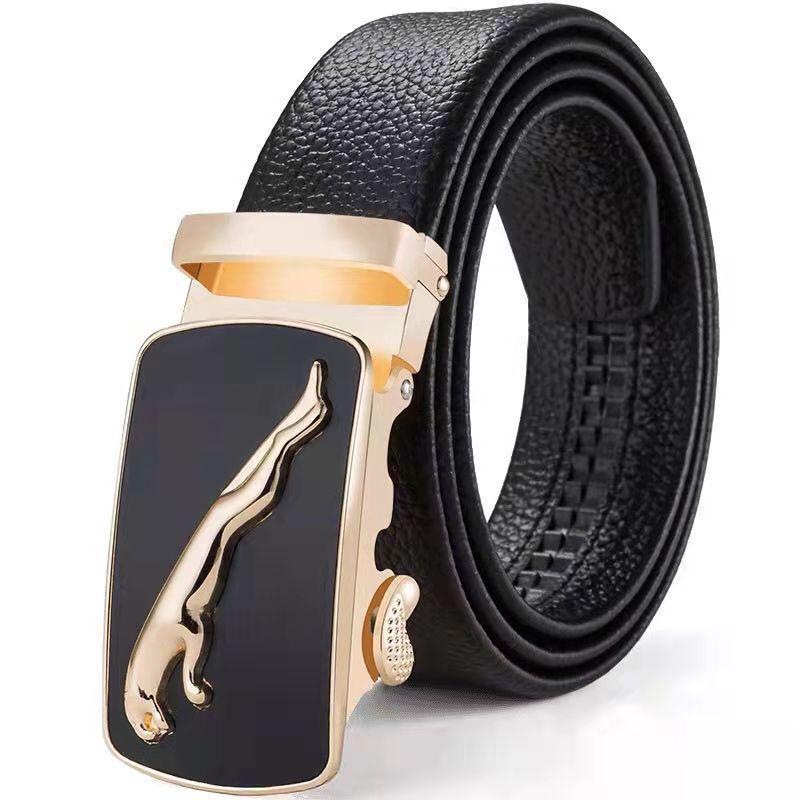 When Fortune Strikes: Stylish Men's Automatic Buckle Belt - Trendy, Versatile, and Perfect for Business Attire