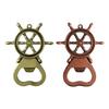 Versatile And Functional Rudder Shaped Keychain Zinc Alloy Bottle Opener Keyring Accessory For Travelers