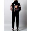 Men's Trendy 3D Luminous Skull Print Autumn And Winter Sweatshirt And Sweatpants 2pcs Set