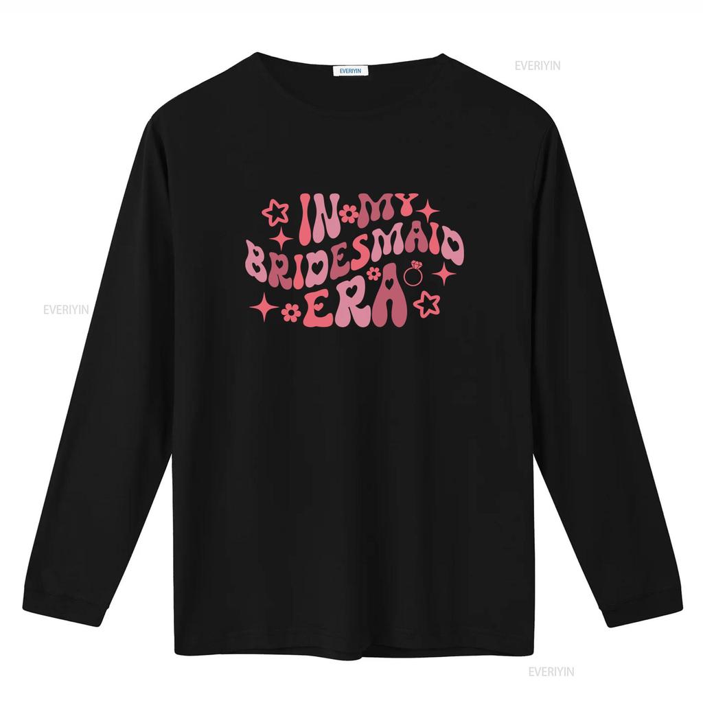 In My Bridesmaid Era T Shirt Maid Of Honor Bachelorette Bridal Party Wedding Matching  vintage Washed graphic fashion Soft
