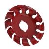 Grinder Shaping Disc Stainless Steel 12 Teeth Carving Disc for Angle Grinders Wood Rubber Red