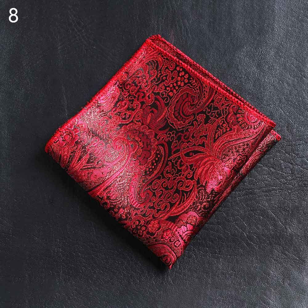 Fashion Paisley Pocket square embroidery Hankies Chest Towel Men handkerchief