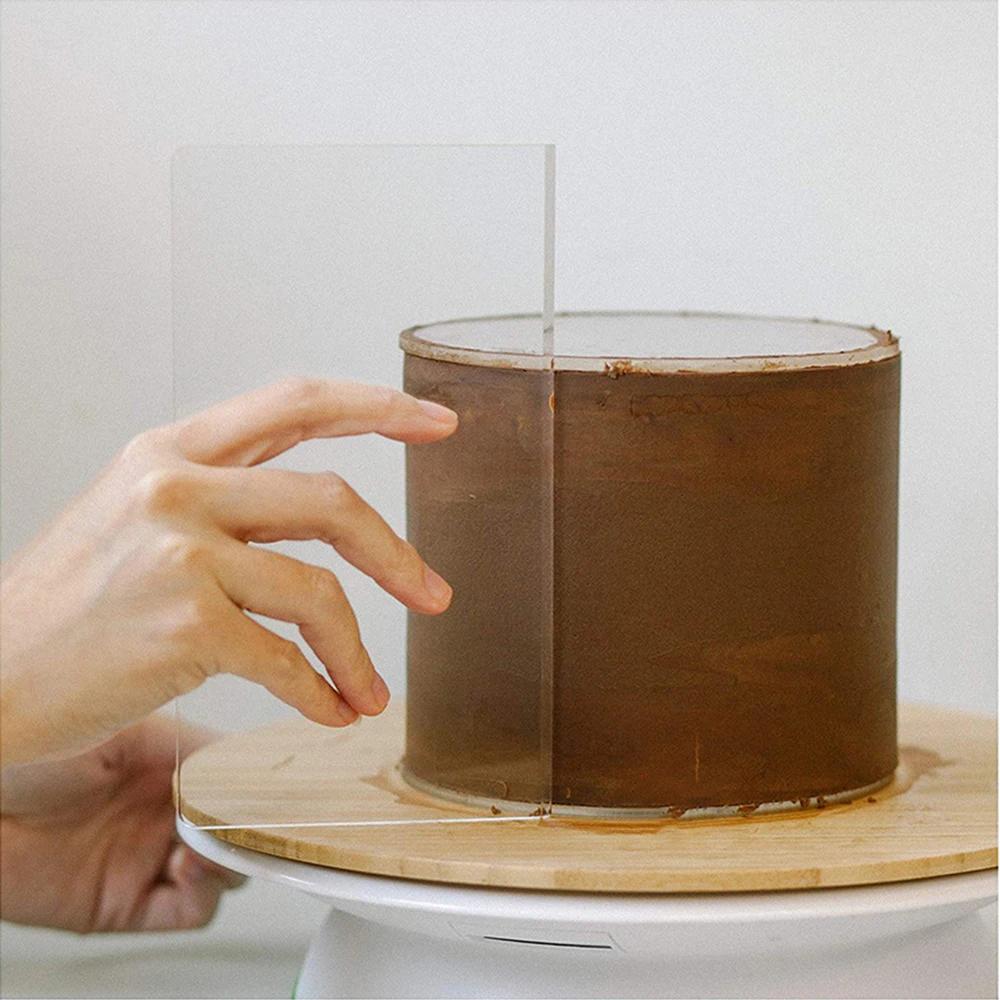 4/6/8/10 Inch Round Cake Board 3pcs/Set Acrylic Cake Disc For Cake Trimming Circle Clear Perspex Sheeting Acrylic Plate