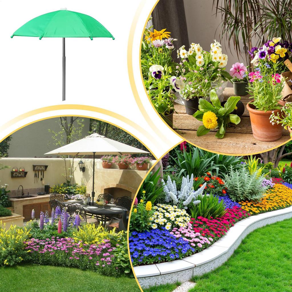Shade Umbrella For Plants Adjustable Height Garden Plants Parasols Shade Waterproof Parasol Gardening Accessories For Seedling