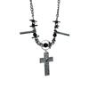 With Secret Compartment Cross Pendant Necklace Openable Charm Jewelry Chain Pendant Necklace