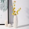 6PCS Elegant Plastic Flower Holder Vases With Subtle Texture Small Storage Bottle For Home Decoration