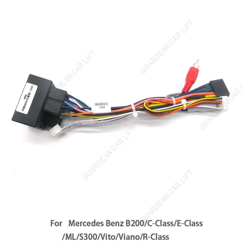 Car Android 16PIN Power Wiring Harness Cable With Canbus For Mercedes Benz B200/C-Class/E-Class/ML/S300/Vito/Viano/R-Class