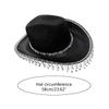 Western Cowboy Hat Eyewear for Bridal Shower Cowgirl Headscarf Costume Set Female Headwear Night Club Halloween Outfit
