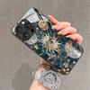 Sun Eyes Pattern Tempered Glass Phone Case For iPhone 17 16 Pro Max 15 14 13 12 11 16E 17 Air 7 8 Plus XR XS X Shockproof Cover
