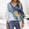 Blouses For Women Dressy Casual 3/4 Length Sleeve Womens Tops V Neck Tshirts Shirts With Flared Sleeve