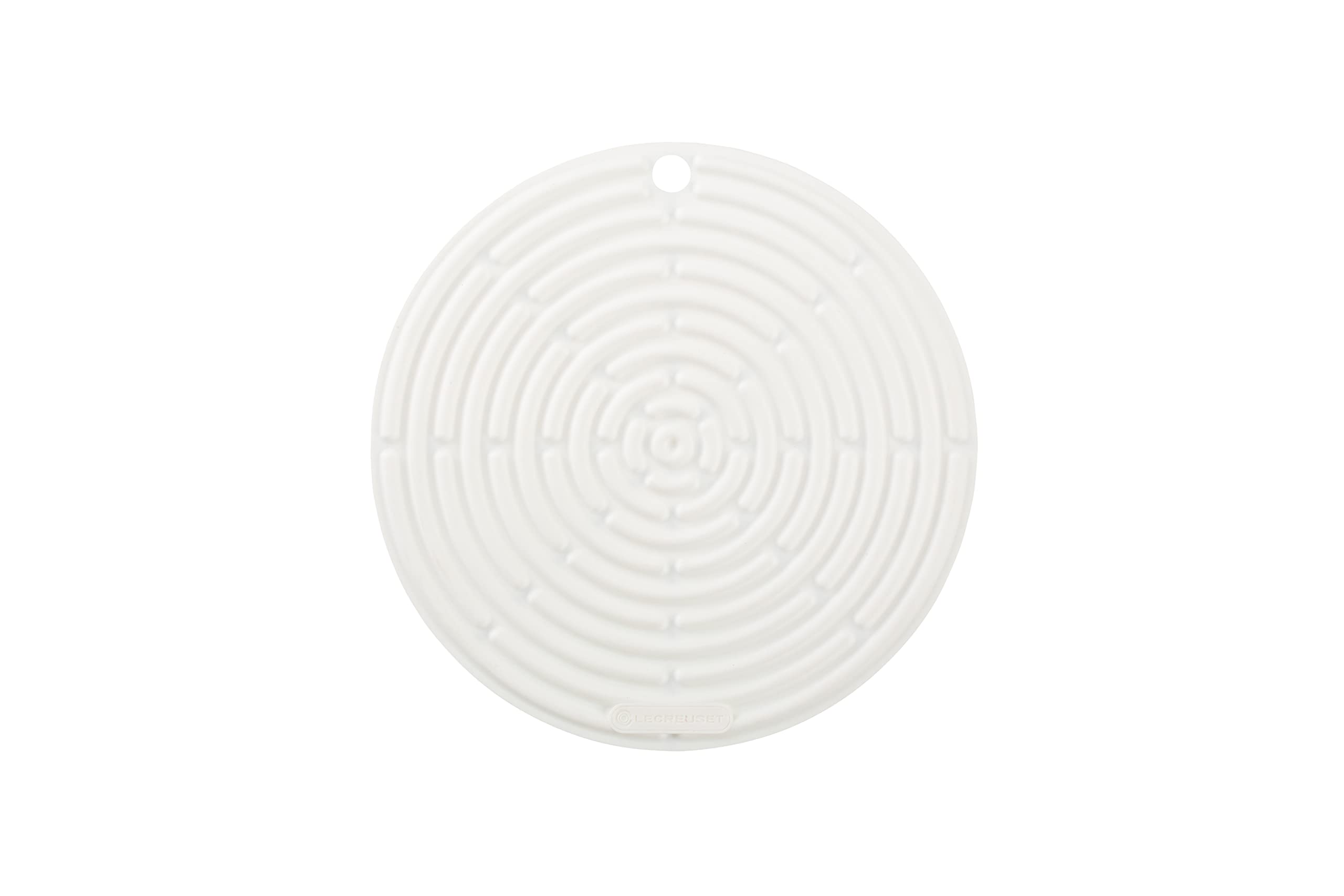 Le Creuset Silicone Pot Holder 20cm trivet white