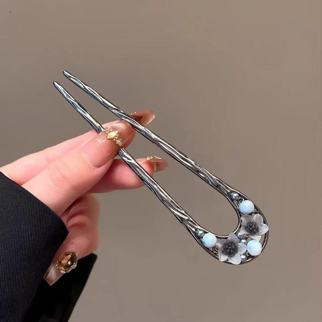 Fermacapelli da Donna al Sandalo: Elegante Bastoncino per Acconciature Legno Stile Cinese Moderno