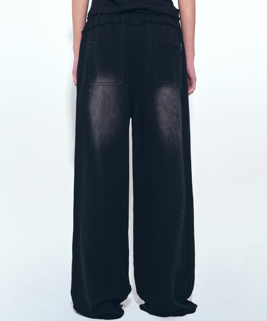 Nigaennikol Destroyed Cotton Lounge Pants_Black