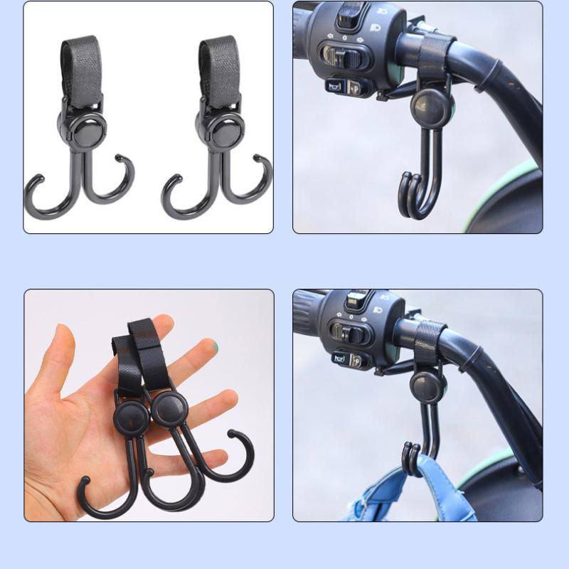 1 PairElectric Bicycle Hook Strong Load-bearing Suspension Artifact Stroller Stroller Trailer Hook Universal Hook