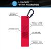 Boltster Magnetic Parts Keeper, Silicone Bit and Bolt Holder, for Maintenance and Repair Work, with Carabiner, Red, BTS-100004R