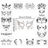 Children's Face Template Reuse Practice Hollow Painting Template & Body Makeup Painting Stencils Templates for Kids