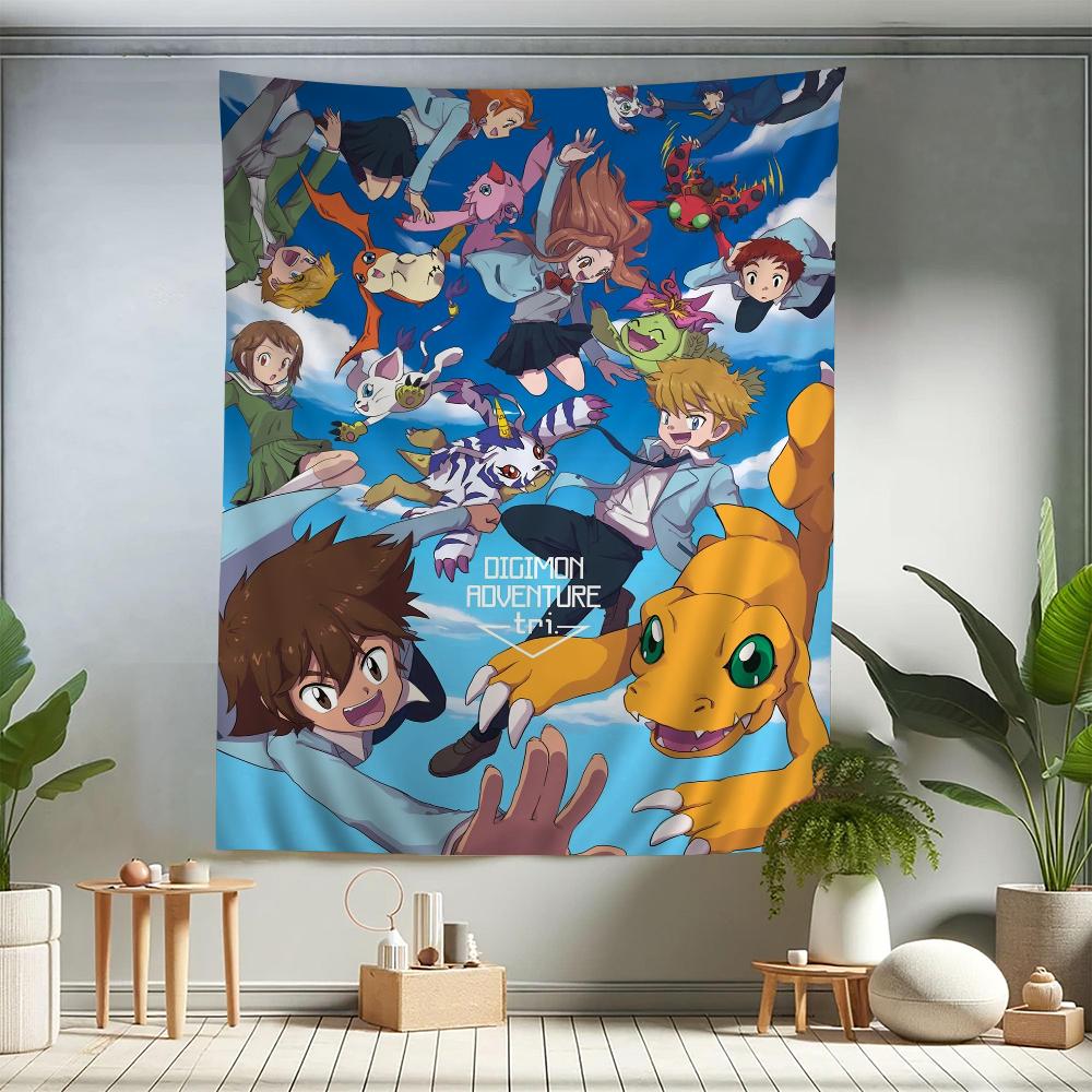 Digimon cartoon  Colorful Tapestry Wall Hanging Bohemian Wall Tapestries Mandala Wall Hanging Sheets
