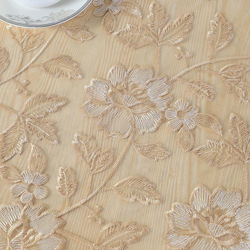 

Кружевная дорожка для стола в европейском стиле, вышитые чехлы для тумбочек под телевизор, стильное роскошное украшение для дома, свадебная вечеринка, длинная скатерть 40x120cm коричневый