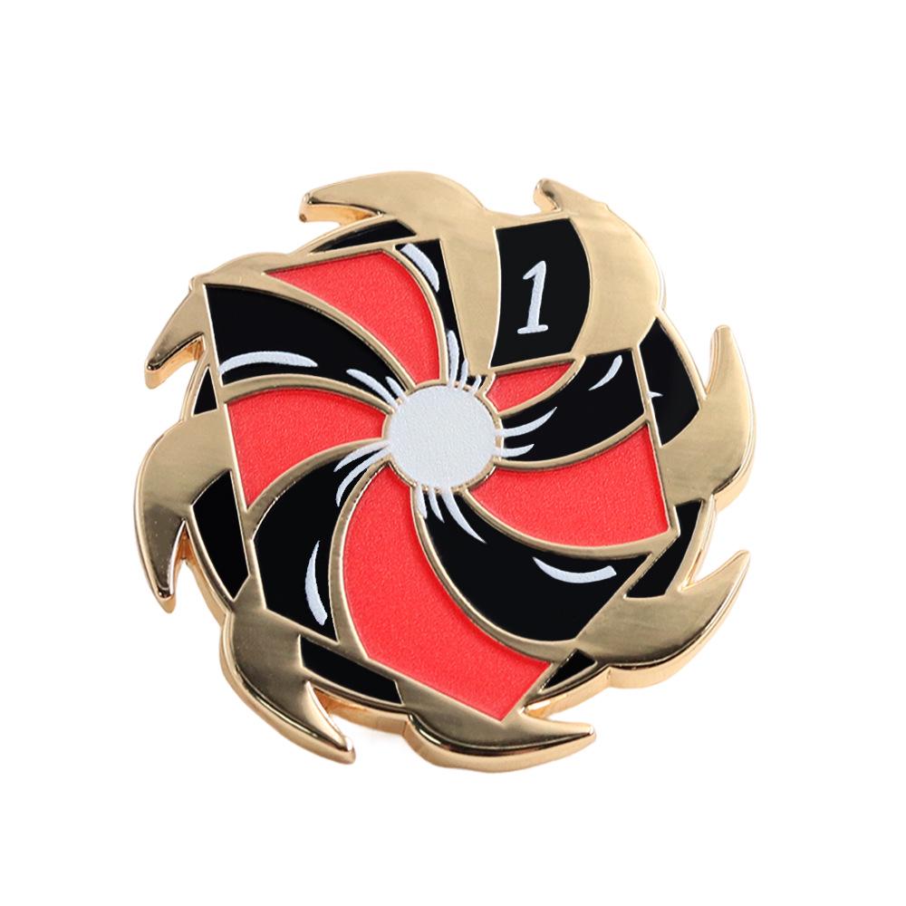 

Final Fantasy Brooch: Vulnerability Stacking Badge – Game Merchandise for Backpack, Hat, and Clothing Accessories. золотий