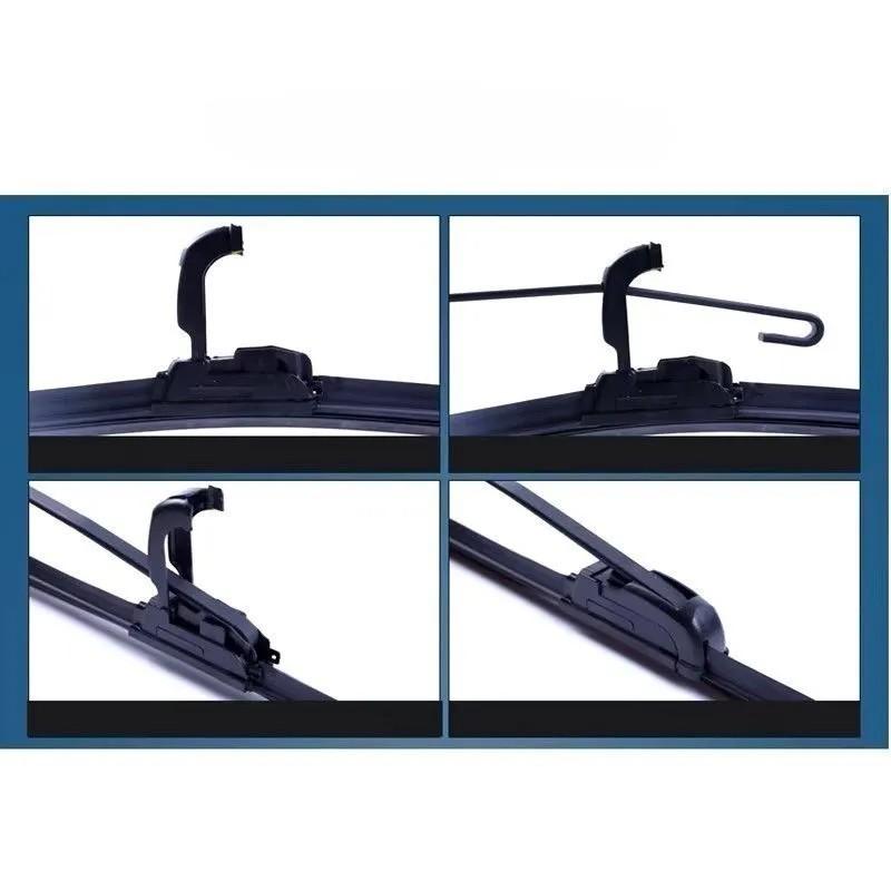 22"+19" Frameless Windshield Wipers Fit Ssangyong Kyron 2005-2010, Compatible with Ssangyong Rexton, Korando, Actyon, Musso SUV