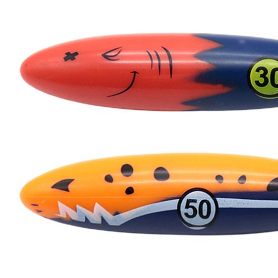 4Pcs Diving Pool Toys Underwater Swimming Throwing Diving Gliding Shark Swimming Glides Toys for Learning To Swim