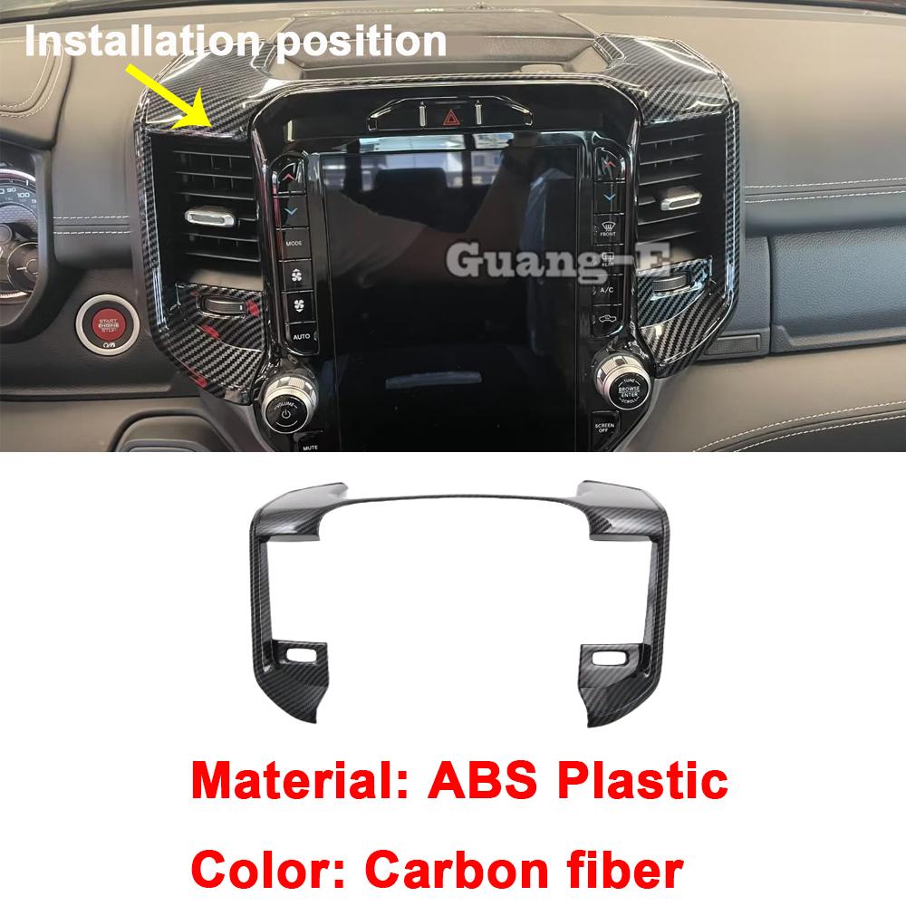 For Dodge Ram 1500 TRX   2024 ABS Steering Wheel Frame Dashboard Armrest Handle Panel Air Outlet Vent Trim Gear