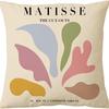 Modern Ins Style Pink Girl's Heart Pillow Case Nordic Linen Cushion Sofa Bedside Pillow