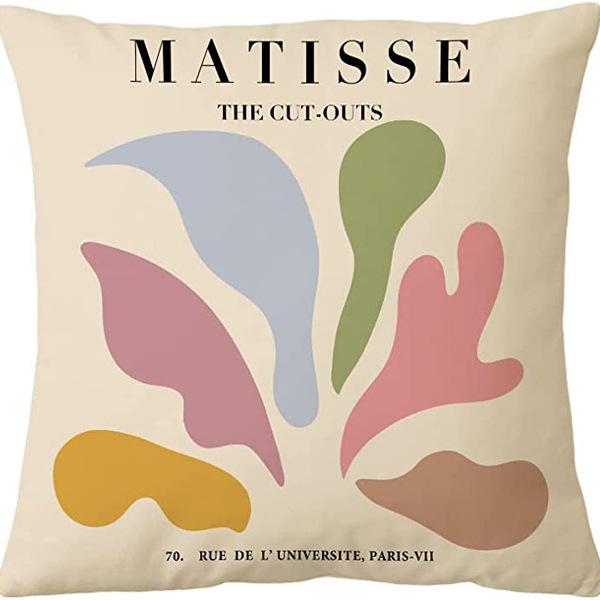 Modern Ins Style Pink Girl's Heart Pillow Case Nordic Linen Cushion Sofa Bedside Pillow
