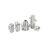 Metric & Imperial Thread Zerk Grease Fittings 304 Stainless Steel Straight Elbow Grease Nipple Lubrication Connector 10Pcs