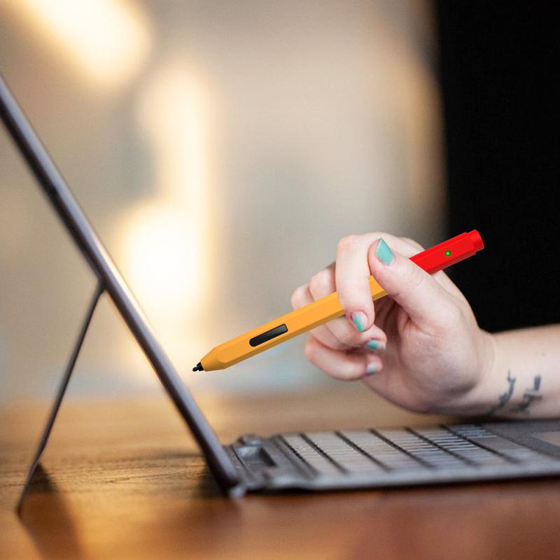 Silicone Protective Pencil Case Dust Proof Wrap Cover Sleeve Compatible For Microsoft Surface Pen