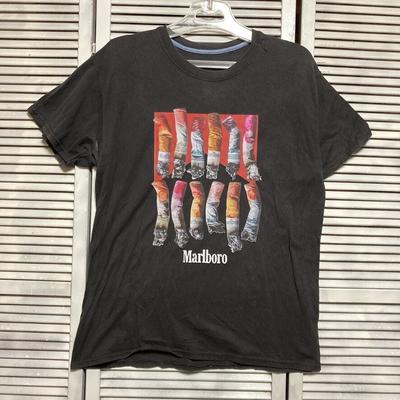 Marlboro 90s Rare Design Black T Shirt Basic Tee Classic Style NH24457 Unisex T-Shirt