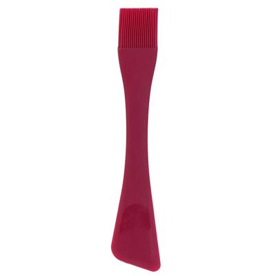 [A1765] - Pincel-espátula de silicone bordô 'Astuces' 2 em 1 - 26x5 cm