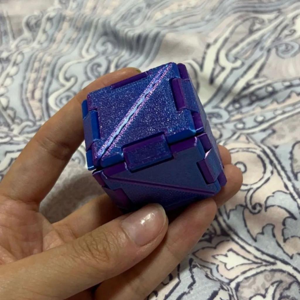 3D Printing Variety Geometric Changeable Magic Cube Anti Stress 3D Hand Flip Puzzle Cube Kids Stress Fidget Toy