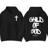 Bambino di Dio Fede Grafica Unisex Cristiano Spirituale Streetwear Felpa con Cappuccio Breatha