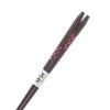 Pentagonal Margaret Wooden Chopsticks (Natural Wood), Red, 28cm