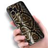 Fashion Snake Skin Phone Case For Apple iPhone 13 12 Mini 11 Pro XS Max XR X 8 7 6S 6 Plus SE 2022 2020 5S 5 Soft Black Cover