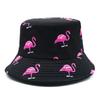 Bocca Cartoon Flamingo Bucket Hat Animal Printing Pattern FisherUnisex Hats Double Sides Panama Cap Unisex Women Summer Hot Selling