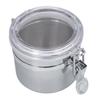 Recipiente de acero inoxidable para café, almacenamiento de alimentos, té, azúcar, leche en polvo (10*7.4cm)
