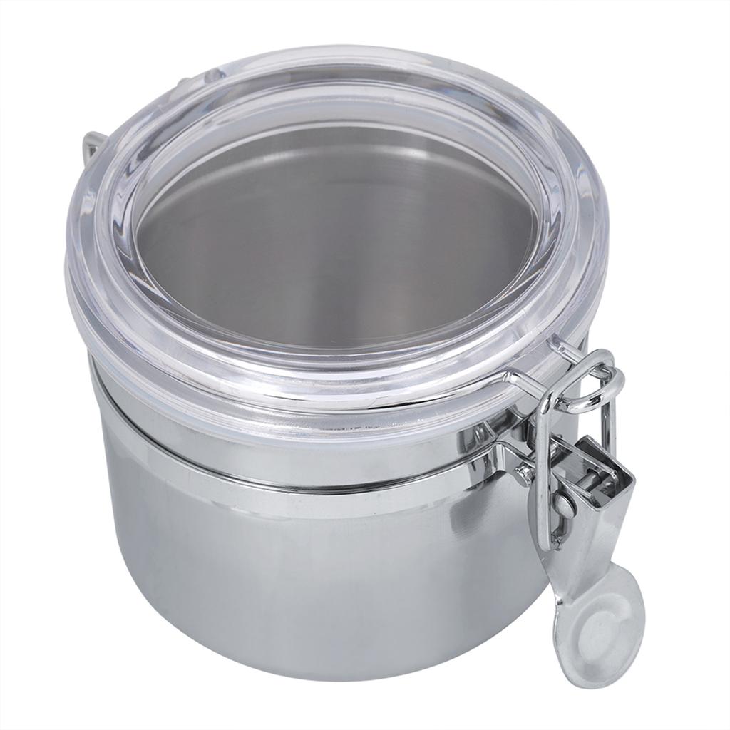 Edelstahl Kaffee Kanister Lebensmittel Lagerung Jar Tee Zucker Milch Pulver Container (10*7.4cm)