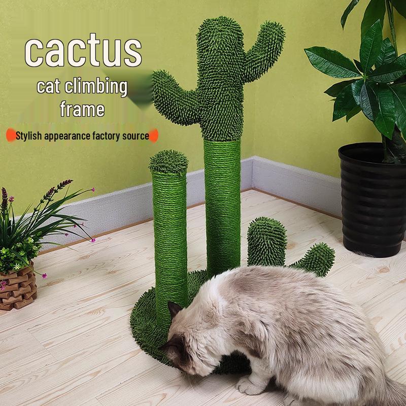 Cactus Cat Tree with Sisal Scratching Post and Toys