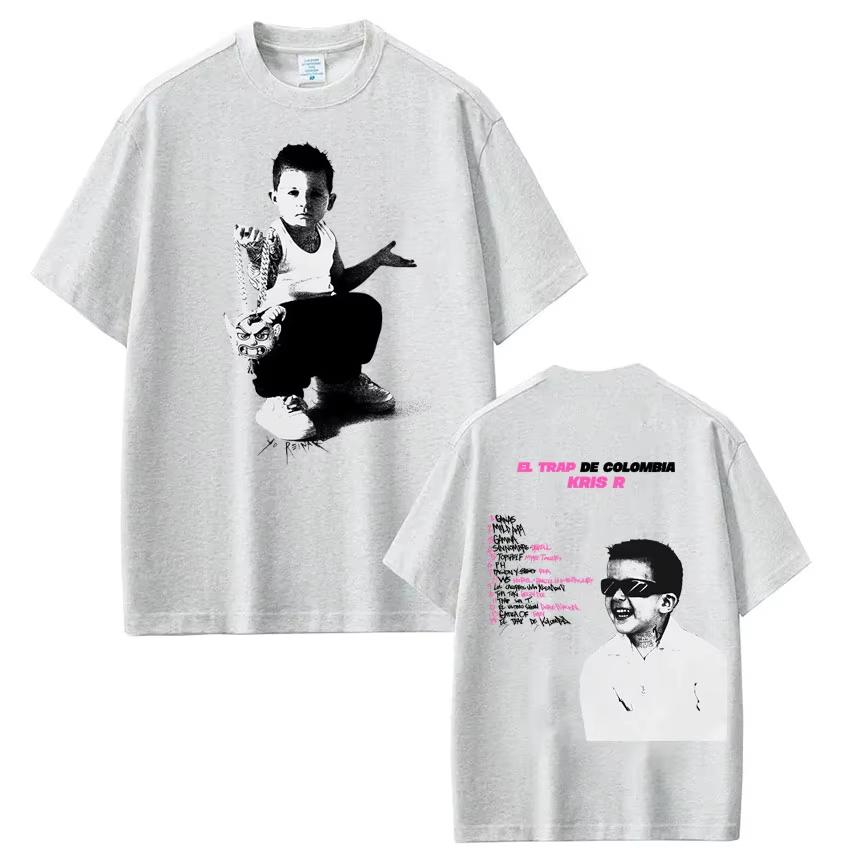 Rapper Kris R New Album 2026 Print Tshirt Unisex Women Fashion Vintage Tshirt Summer Shortsleeved Top Casual pure Cotton Tshirt
