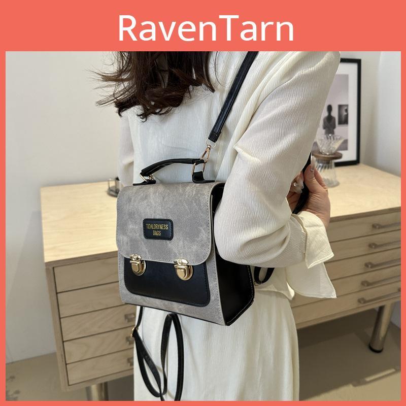 Fashionable Retro Style Women's Backpack With Unique Design In Blue Khaki Grey